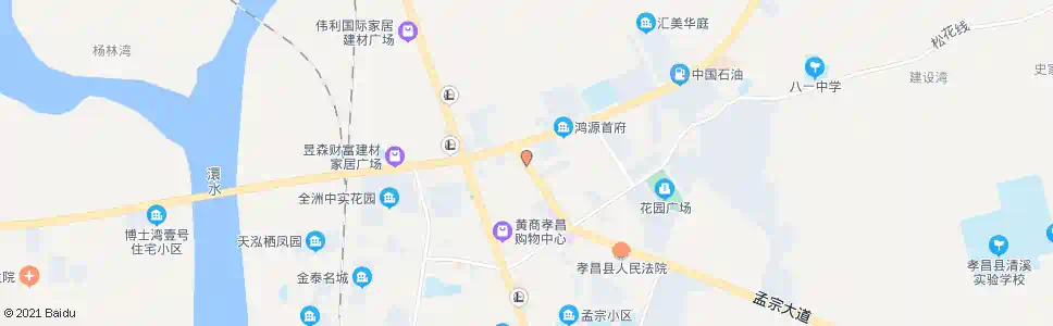 孝感建设路口_公交站地图_孝感公交_妙搜公交查询2025
