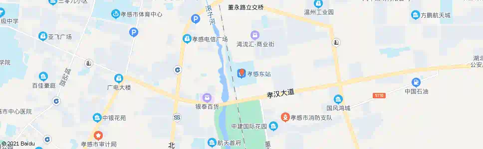 孝感二桥东_公交站地图_孝感公交_妙搜公交查询2025
