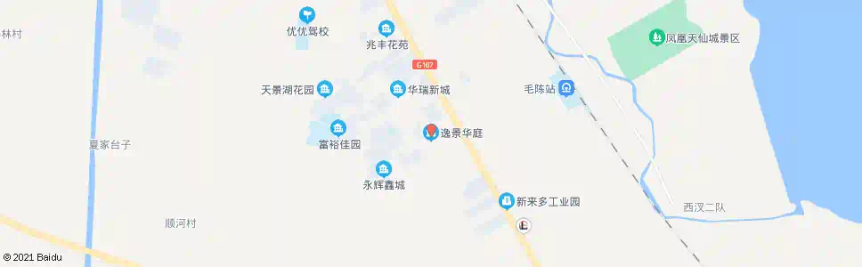 孝感环南街逸景华府_公交站地图_孝感公交_妙搜公交查询2025