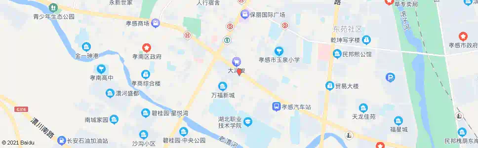 孝感孝南公安分局_公交站地图_孝感公交_妙搜公交查询2025