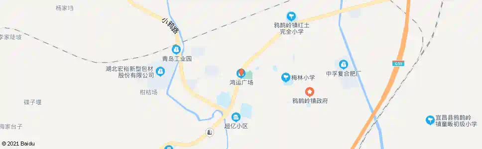 宜昌鸦鹊岭鸿运广场_公交站地图_宜昌公交_妙搜公交查询2025