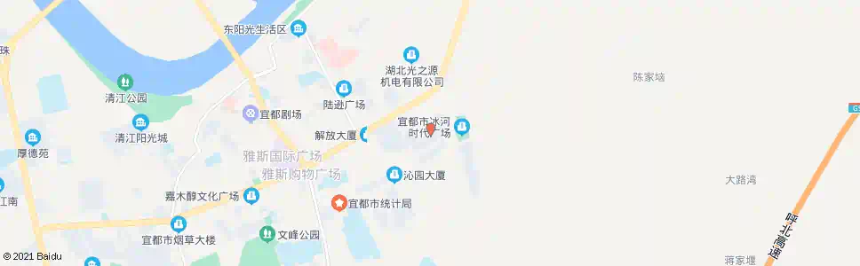 宜昌解放公寓_公交站地图_宜昌公交_妙搜公交查询2025