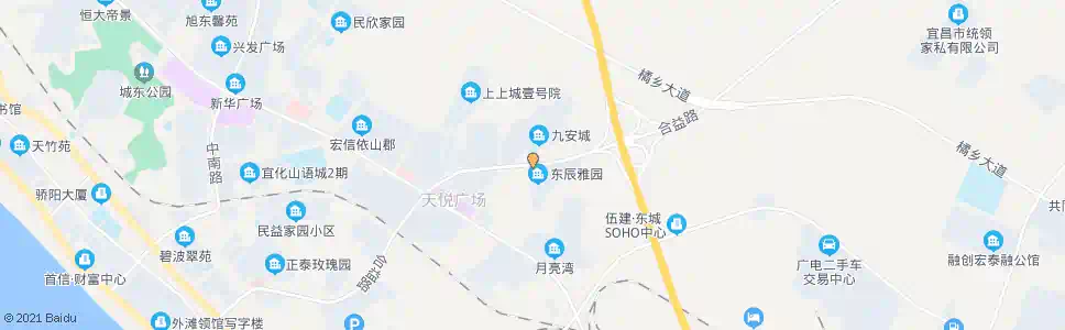 宜昌九安城_公交站地图_宜昌公交_妙搜公交查询2025