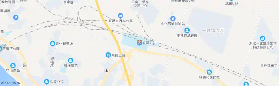 宜昌城东大道口_公交站地图_宜昌公交_妙搜公交查询2025