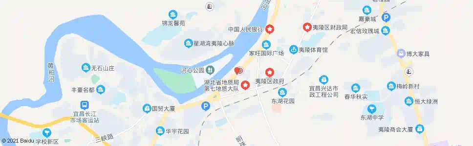 宜昌夷陵三巷_公交站地图_宜昌公交_妙搜公交查询2025