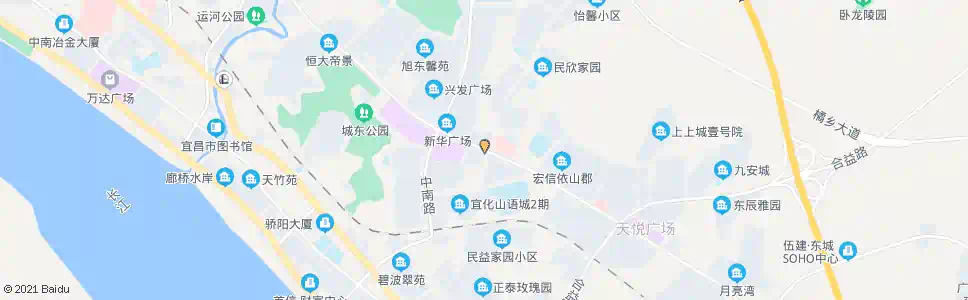 宜昌上上城_公交站地图_宜昌公交_妙搜公交查询2025