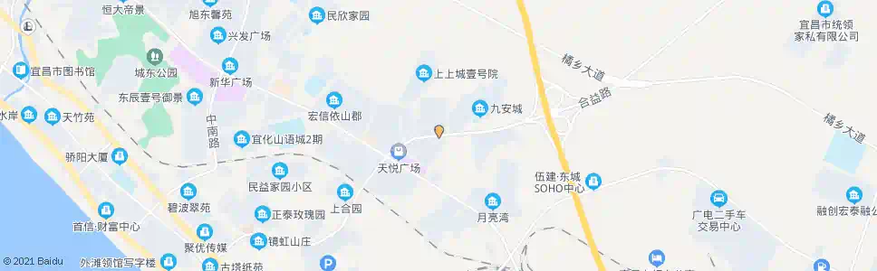 宜昌城东花园_公交站地图_宜昌公交_妙搜公交查询2025