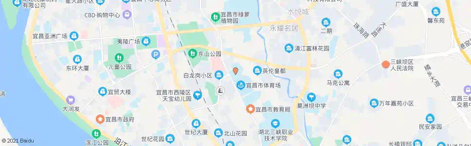 宜昌体育中心_公交站地图_宜昌公交_妙搜公交查询2025