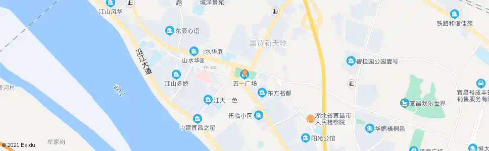 宜昌五一广场_公交站地图_宜昌公交_妙搜公交查询2025