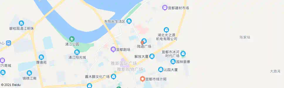 宜昌陆逊广场_公交站地图_宜昌公交_妙搜公交查询2025