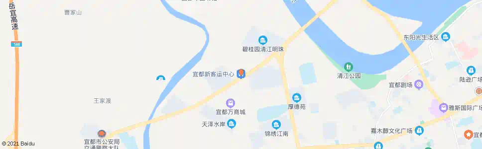 宜昌宜都客运中心站_公交站地图_宜昌公交_妙搜公交查询2025