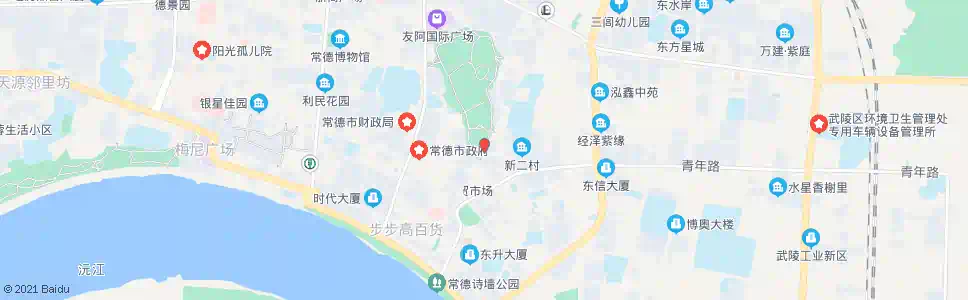 常德滨湖公园(益丰药房)_公交站地图_常德公交_妙搜公交查询2025