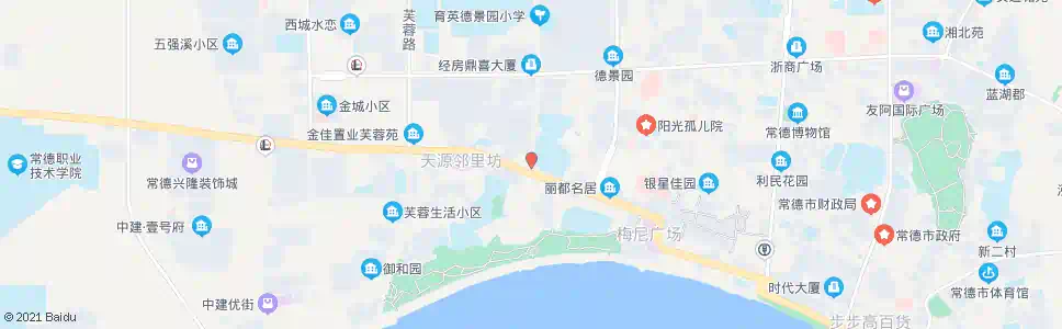 常德开发区自来水厂_公交站地图_常德公交_妙搜公交查询2025