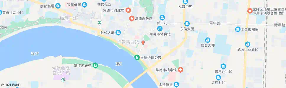 常德文化宫(前)_公交站地图_常德公交_妙搜公交查询2025