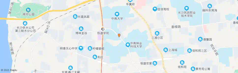 长沙林大路青园路口_公交站地图_长沙公交_妙搜公交查询2025