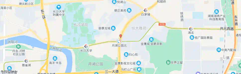 长沙洪西村_公交站地图_长沙公交_妙搜公交查询2025
