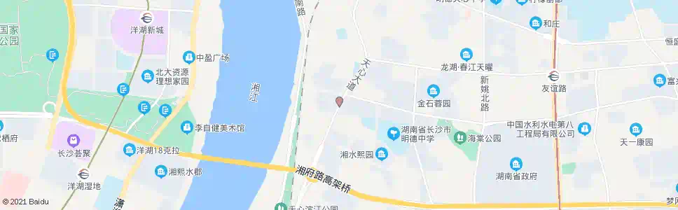长沙青山路豹子岭路口_公交站地图_长沙公交_妙搜公交查询2025
