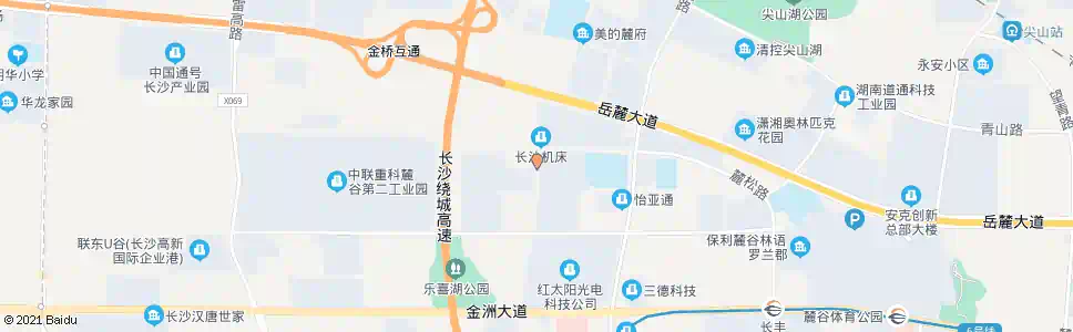 长沙方盛制药_公交站地图_长沙公交_妙搜公交查询2025