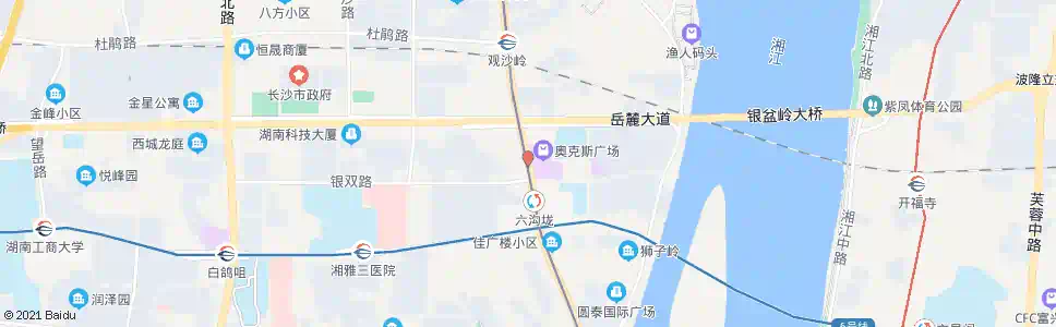长沙银盆岭_公交站地图_长沙公交_妙搜公交查询2025