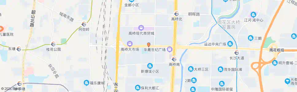 长沙高桥大市场南_公交站地图_长沙公交_妙搜公交查询2025