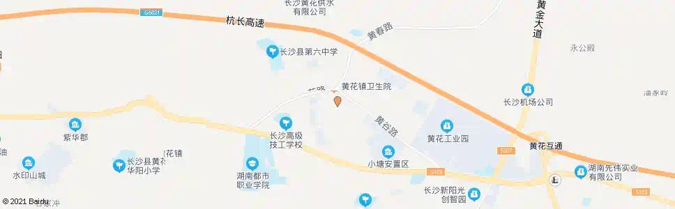长沙黄花商业街口_公交站地图_长沙公交_妙搜公交查询2025