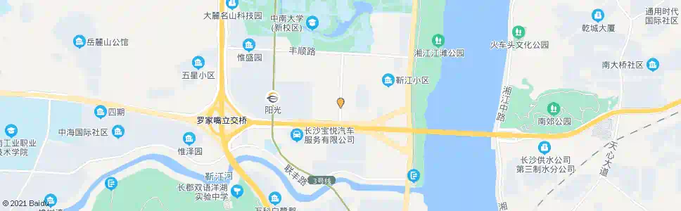 长沙麻园路南二环路口_公交站地图_长沙公交_妙搜公交查询2025