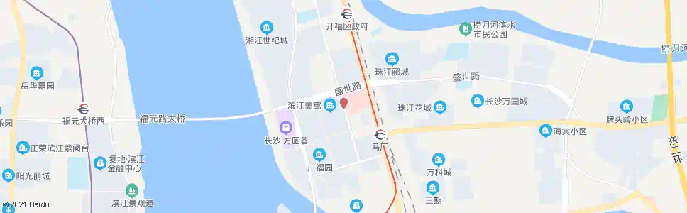 长沙盛世路口_公交站地图_长沙公交_妙搜公交查询2025