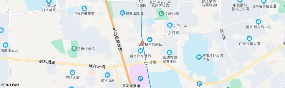 长沙东方红路长塘路口_公交站地图_长沙公交_妙搜公交查询2025