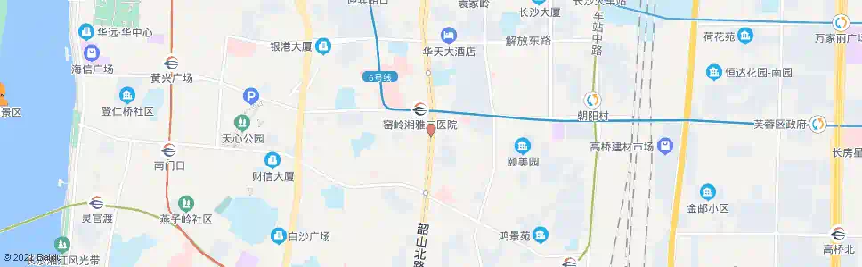 长沙窑岭南(长沙博大医院)_公交站地图_长沙公交_妙搜公交查询2025
