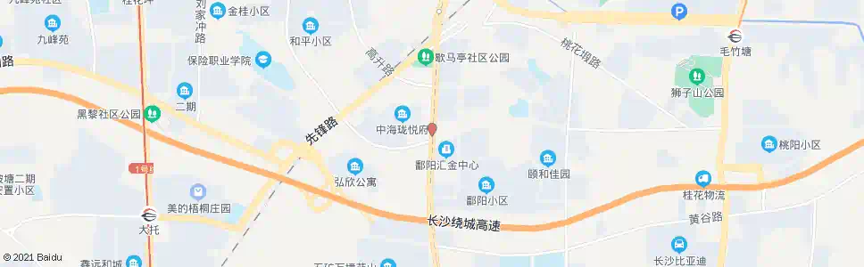 长沙汇金路万芙路口_公交站地图_长沙公交_妙搜公交查询2025