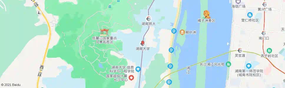 长沙湖南大学_公交站地图_长沙公交_妙搜公交查询2025