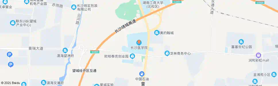 长沙长沙医学院_公交站地图_长沙公交_妙搜公交查询2025