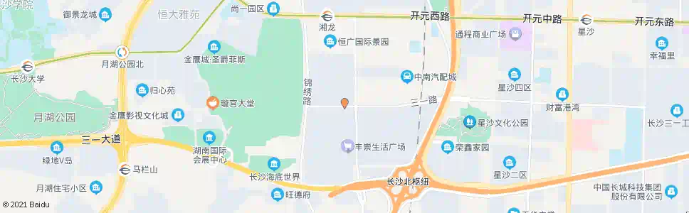 长沙蒸湘路时中路口_公交站地图_长沙公交_妙搜公交查询2025