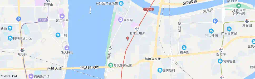 长沙秋月路黄兴北路口_公交站地图_长沙公交_妙搜公交查询2025