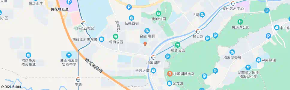 长沙映日路踏雪路口_公交站地图_长沙公交_妙搜公交查询2025