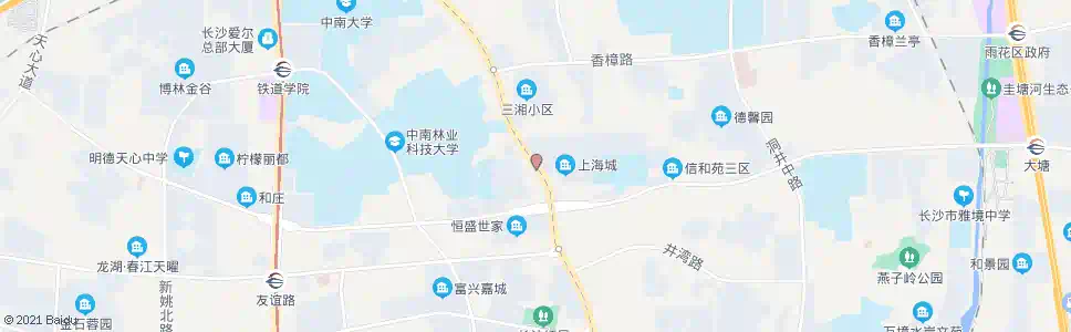 长沙井坡子_公交站地图_长沙公交_妙搜公交查询2025