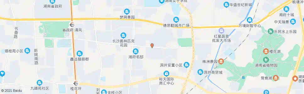 长沙洞井小区_公交站地图_长沙公交_妙搜公交查询2025