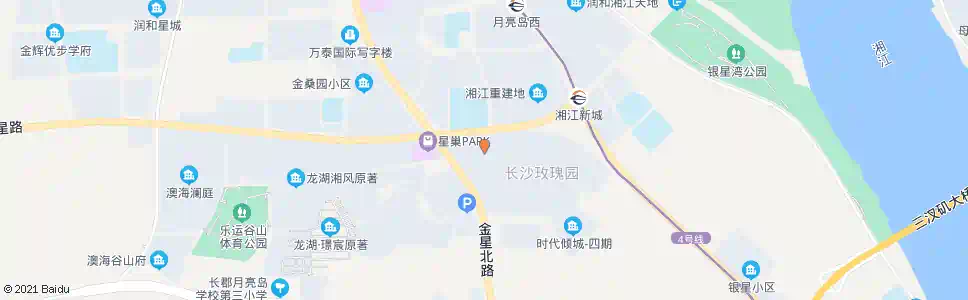 长沙玫瑰园_公交站地图_长沙公交_妙搜公交查询2025