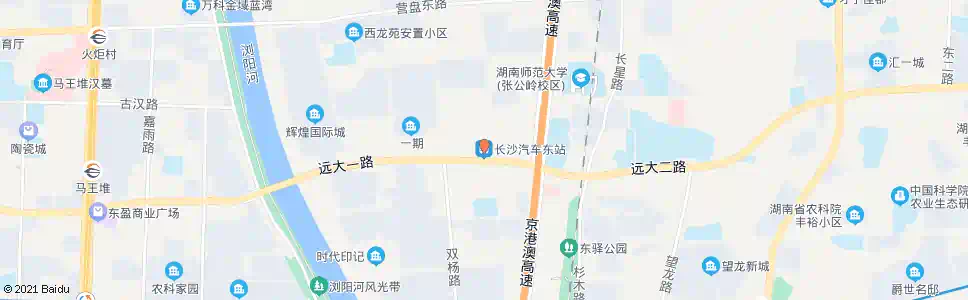 长沙茶子山路口东_公交站地图_长沙公交_妙搜公交查询2025