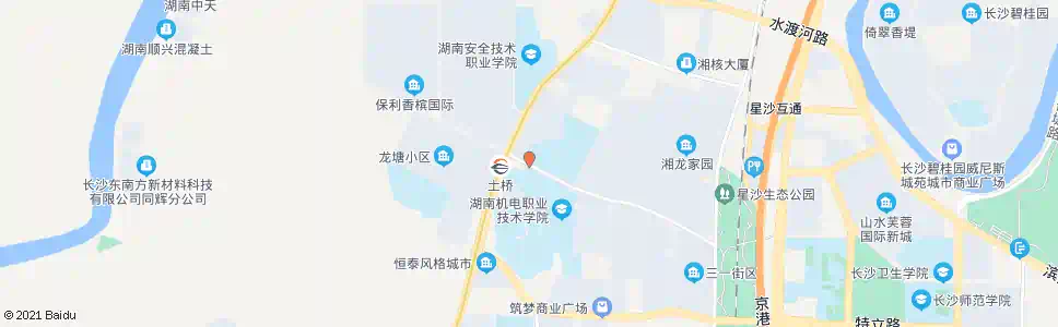 长沙机电职院西_公交站地图_长沙公交_妙搜公交查询2025
