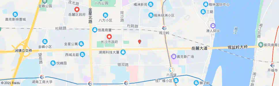 长沙岳华路富华路口_公交站地图_长沙公交_妙搜公交查询2025