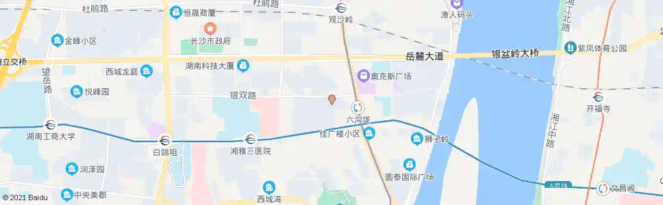 长沙中联重科产业园(银盆岭)_公交站地图_长沙公交_妙搜公交查询2025
