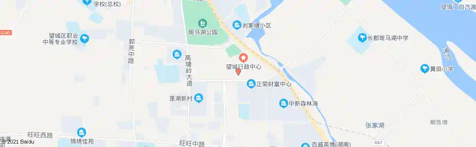 长沙望城滨水新城管委会_公交站地图_长沙公交_妙搜公交查询2025