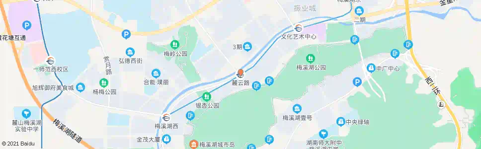 长沙麓云路地铁站_公交站地图_长沙公交_妙搜公交查询2025