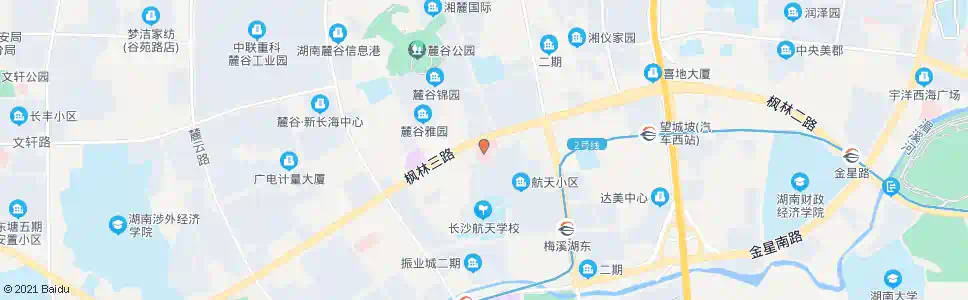 长沙湖南航天医院_公交站地图_长沙公交_妙搜公交查询2025