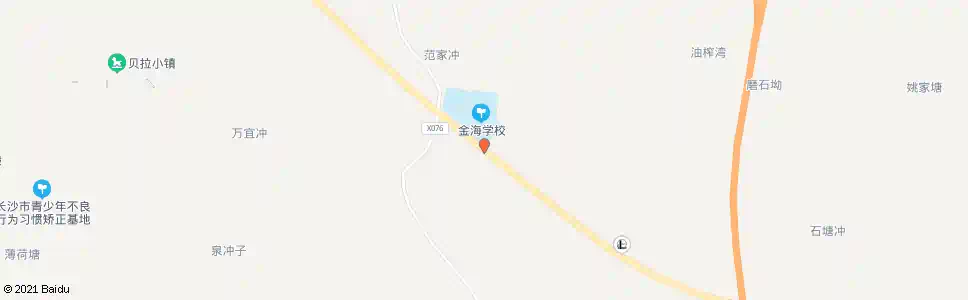 长沙金海学校_公交站地图_长沙公交_妙搜公交查询2025