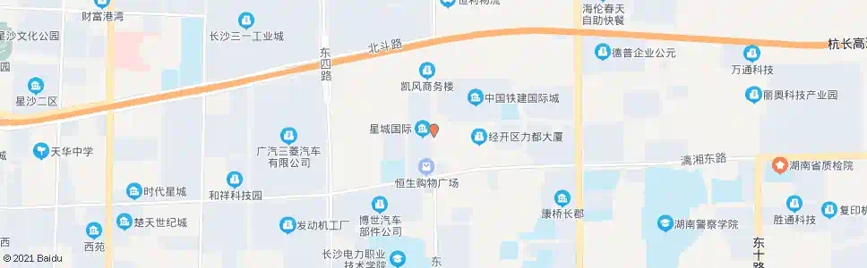长沙星城国际东_公交站地图_长沙公交_妙搜公交查询2025