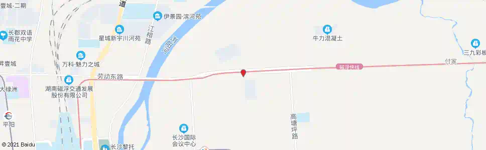 长沙劳动东路黄兴车辆段_公交站地图_长沙公交_妙搜公交查询2025