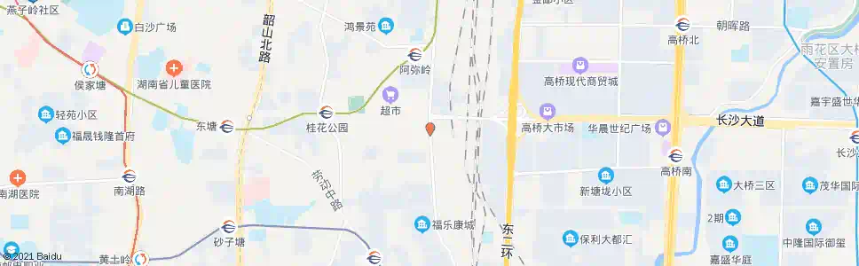 长沙狮子山南_公交站地图_长沙公交_妙搜公交查询2025