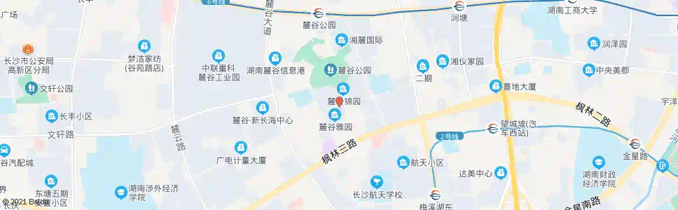 长沙咸嘉湖路麓枫路口_公交站地图_长沙公交_妙搜公交查询2025